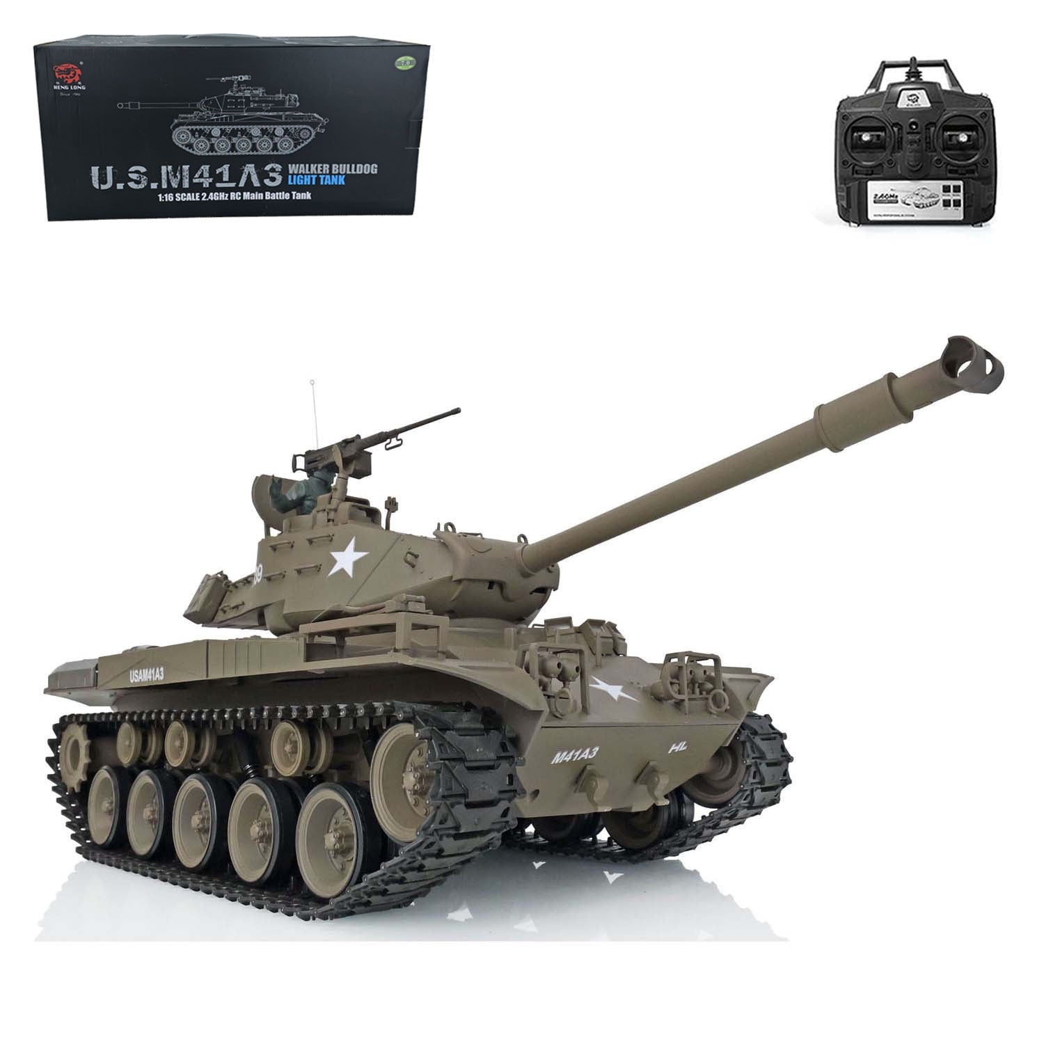 1/16 Henglong Walker Bulldog RC Tank Remote Control Car Model IR Battle BB Airsoft 3839 Smoke Effect