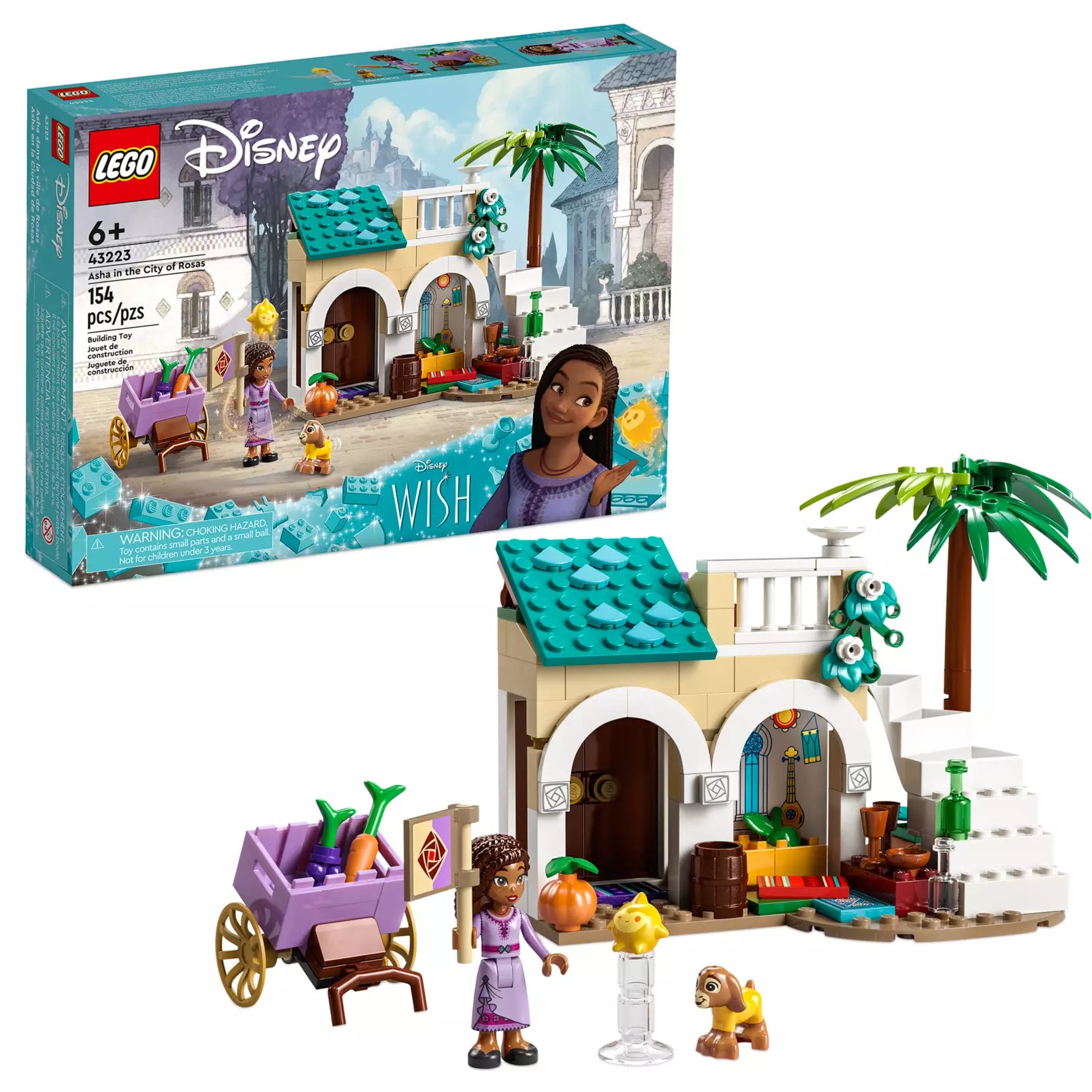 LEGO Disney Wish Asha in the City of Rosas Building Set (43223)