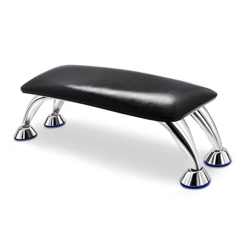 Nail Arm Rest Cushion, Big Nail Arm Rest for Nail Tech, Professional Nail Hand Rest Pillow Stand Manicure Hand Rest Spa Salon Foot Hand Arm Feet Leg Rest (Black)