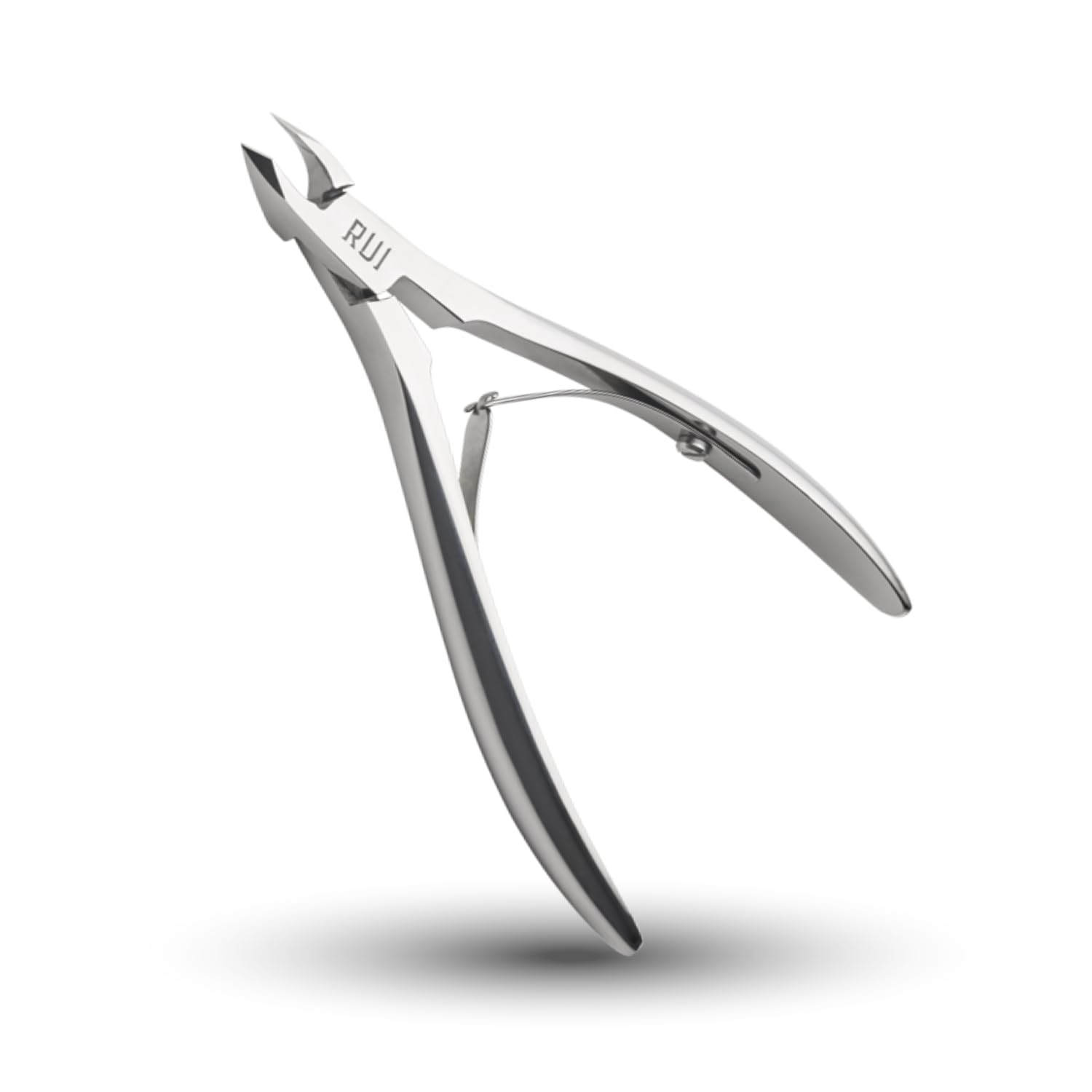 Rui Smiths Pro Premium Stainless Steel Cuticle Nippers - Professional Stainless Steel Cuticle Nippers - Japanese Handle, Mirror Finish - 5mm Jaw, Double Spring