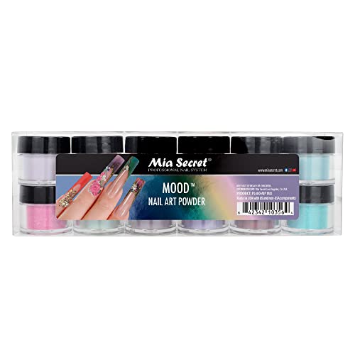 Mia Secret Nail Art Powder Collection 12 Colors Mix (Mood Changes)