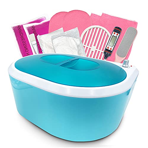 Paraffin Wax Machine - Paraffin Bath for Smooth and Soft Skin - Quick Heating 2500ml Large Capacity Paraffin Wax Warmer for hand and feet with Paraffin Wax for SPA & Arthritis Treatment (Green)