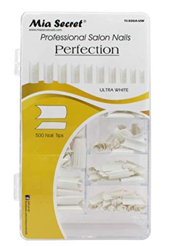 Mia Secret Professional Nail System 500 Perfection Nail Tips - Ultra White
