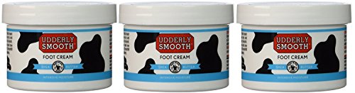PACK OF 3 EACH UDDERLY SMOOTH FOOT CR W/SHEA 8OZ PT#73106471408