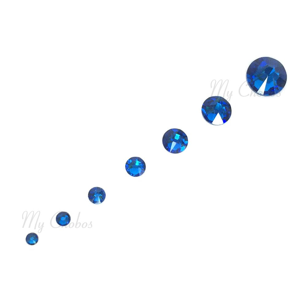 CAPRI BLUE (243)144 pcs Swarovski 2058/2088 Crystal Flatbacks rose pink rhinestones nail art mixed with Sizes ss5, ss7, ss9, ss12, ss16, ss20, ss30 from Mychobos (Crystal-Wholesale)