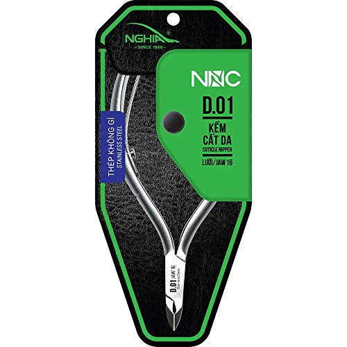 Stainless Steel Cuticle Nipper D-01 Jaw 16 - Kem Nghia Nipper