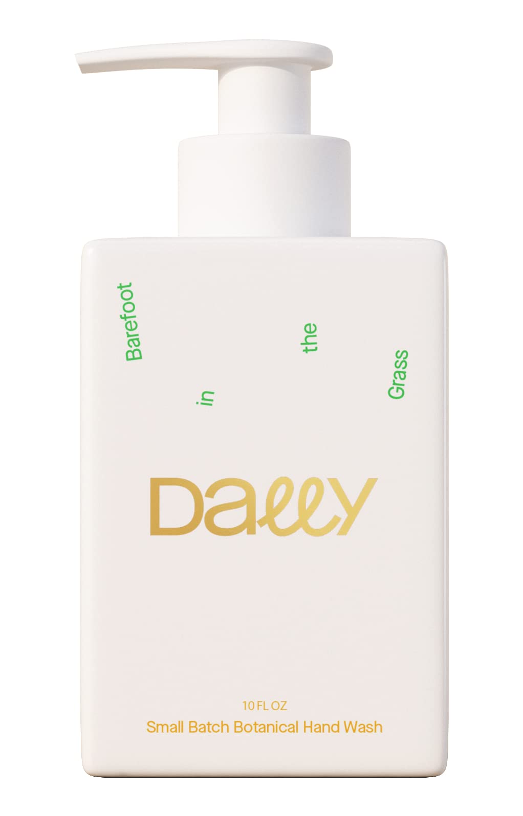 Dally Botanical Hand Wash Barefoot in the Grass | Fresh cypress, juniper, basil, bergamot, and eucalyptus | Ultra-Gentle & All-Natural Soap | 10oz recyclable bottle