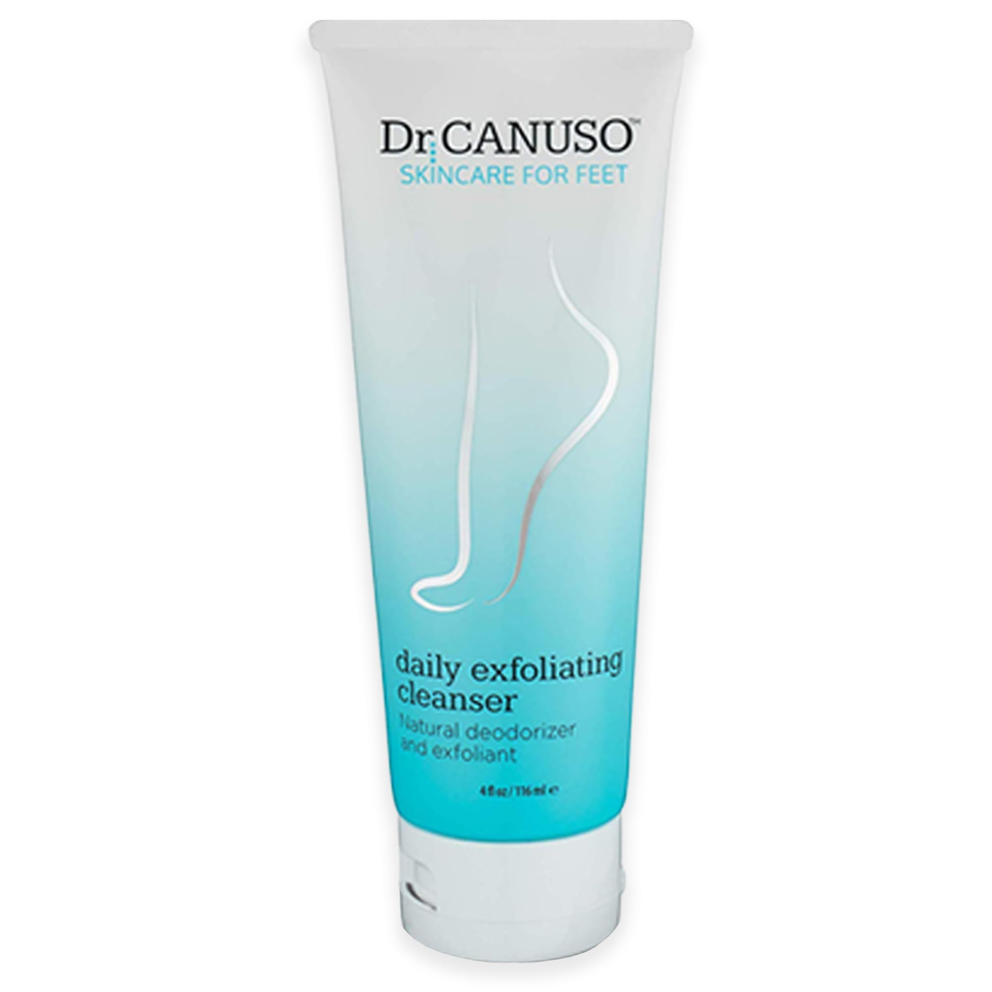 Dr. Canuso Cleansing Foot Scrub | Nourishing Cracked Heel Repair | Gentle Foot Exfoliator with Beeswax Microbeads | Treats Foot Odor, Softens Calluses, Heals Dry Skin (4 oz)