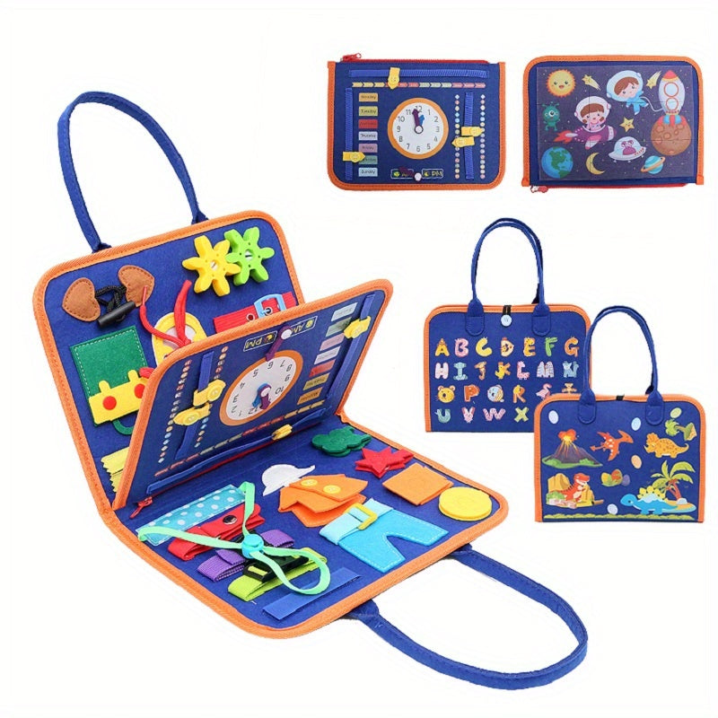 Educational Busy Board Toys for 1-4 Year Old Boys & Girls - Sensory, Learning & Fine Motor Skills Development!