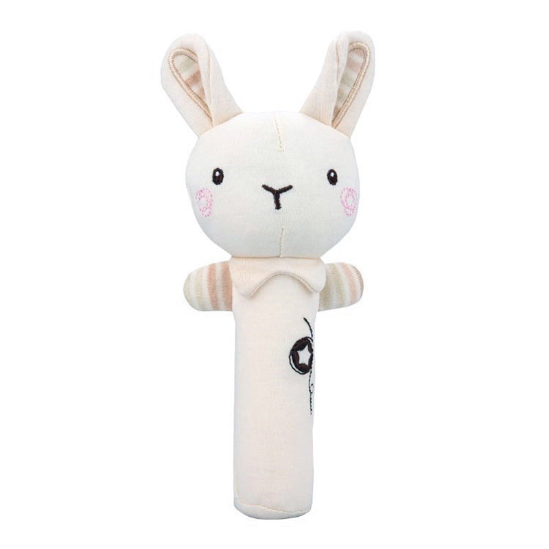 Baby Hand Rattle Plush Toy,  Early Education Animal Round Hand Rattle Doll, Baby Comforting Toy