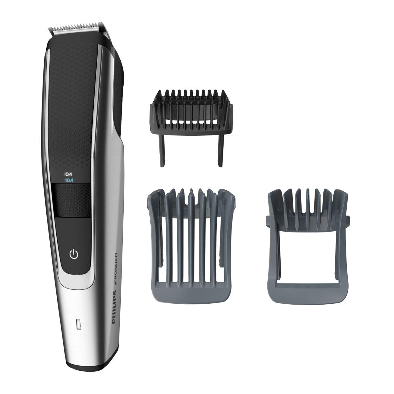 Philips Norelco Beard Trimmer and Hair Clipper Series 5500, Electric, Cordless, one Pass Beard Trimmer and Hair Clipper with Washable Feature for Easy Clean - No Blade Oil Needed - BT5511/49