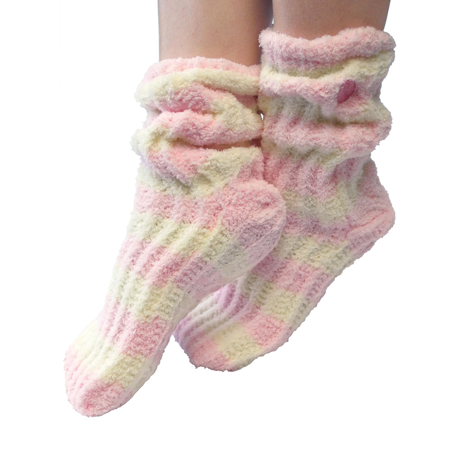 Dream Silk Cozy Socks Shea Butter Infused Spa Stockings (Pink)