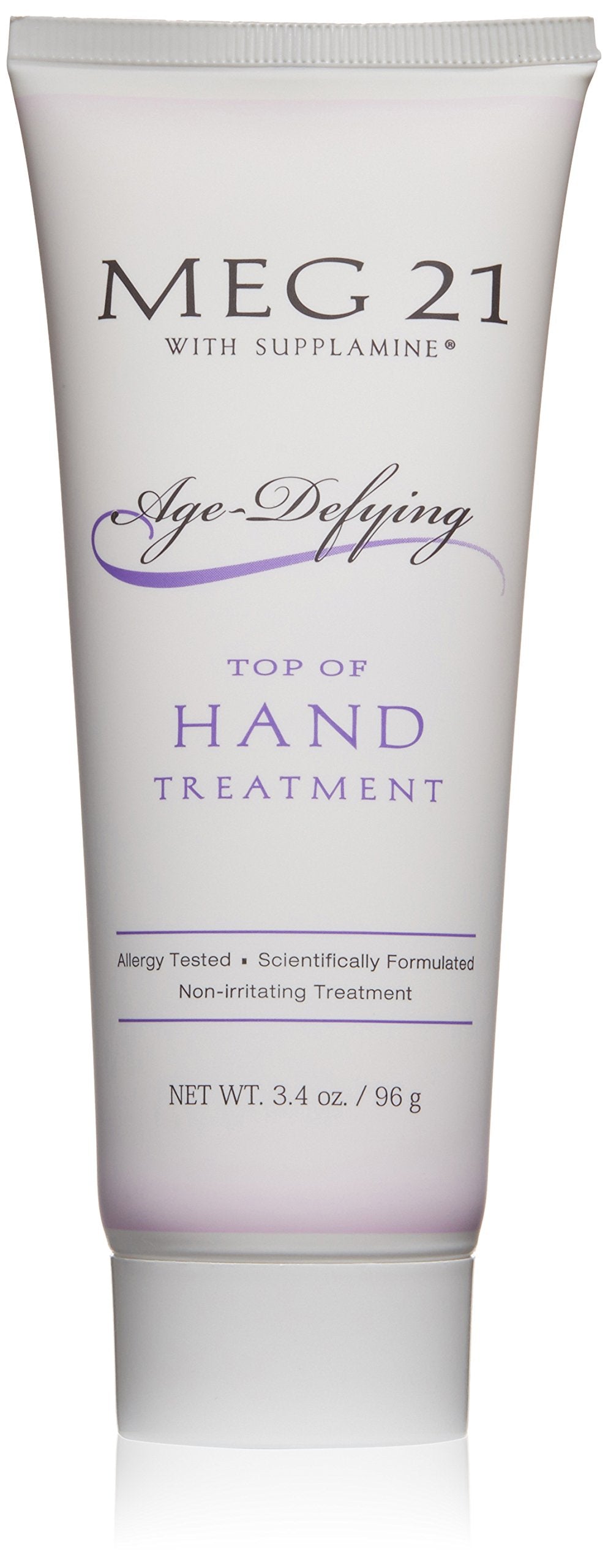 MEG 21 Age Defying Hand Treatment Moisturizing Cream. 3.4 oz. Protects against sanitizers and over washing. Smooths and moisturizes skin. Infused with Vitamin E and . clinically-proven Supplamine