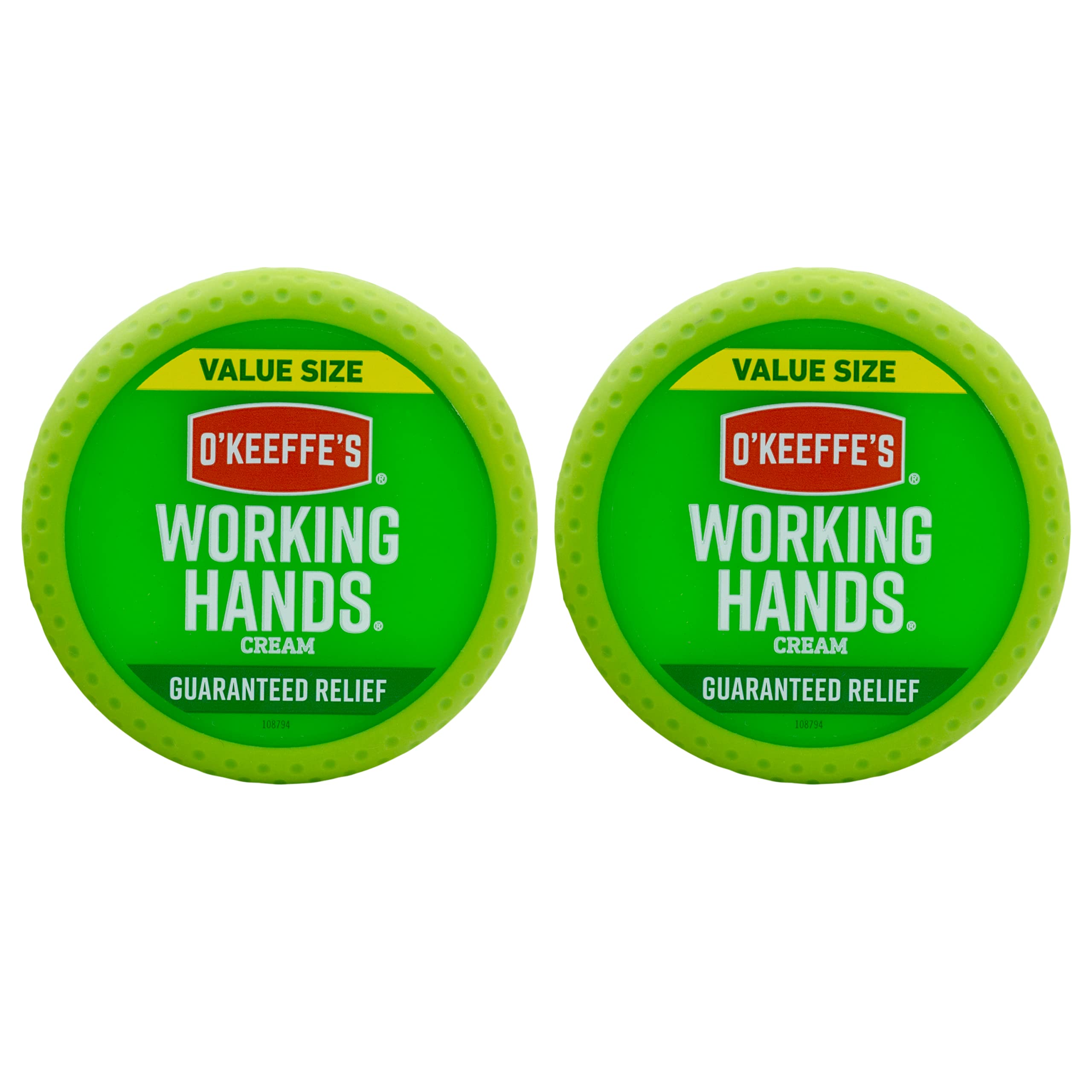 O'Keeffe's Working Hands Hand Cream Value Size, 6.8 oz., Jar (Pack of 2)