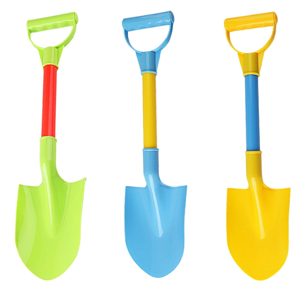 3Pcs Sand Shovel Tools Shovel Toys Kids Beach Sand Shovel Supply (Random Color)