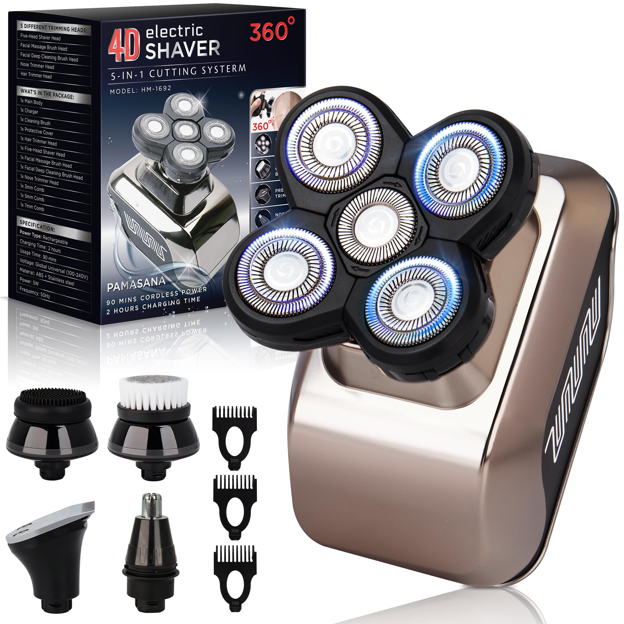 Head Shavers for Bald Men: Bald Head Shavers for Men - Head Shavers for Men - Head Shaver - Head Razors for Bald Men - Bald Head Shaver - Shavers for Bald Heads - Head Shavers for Bald Men Wet/Dry