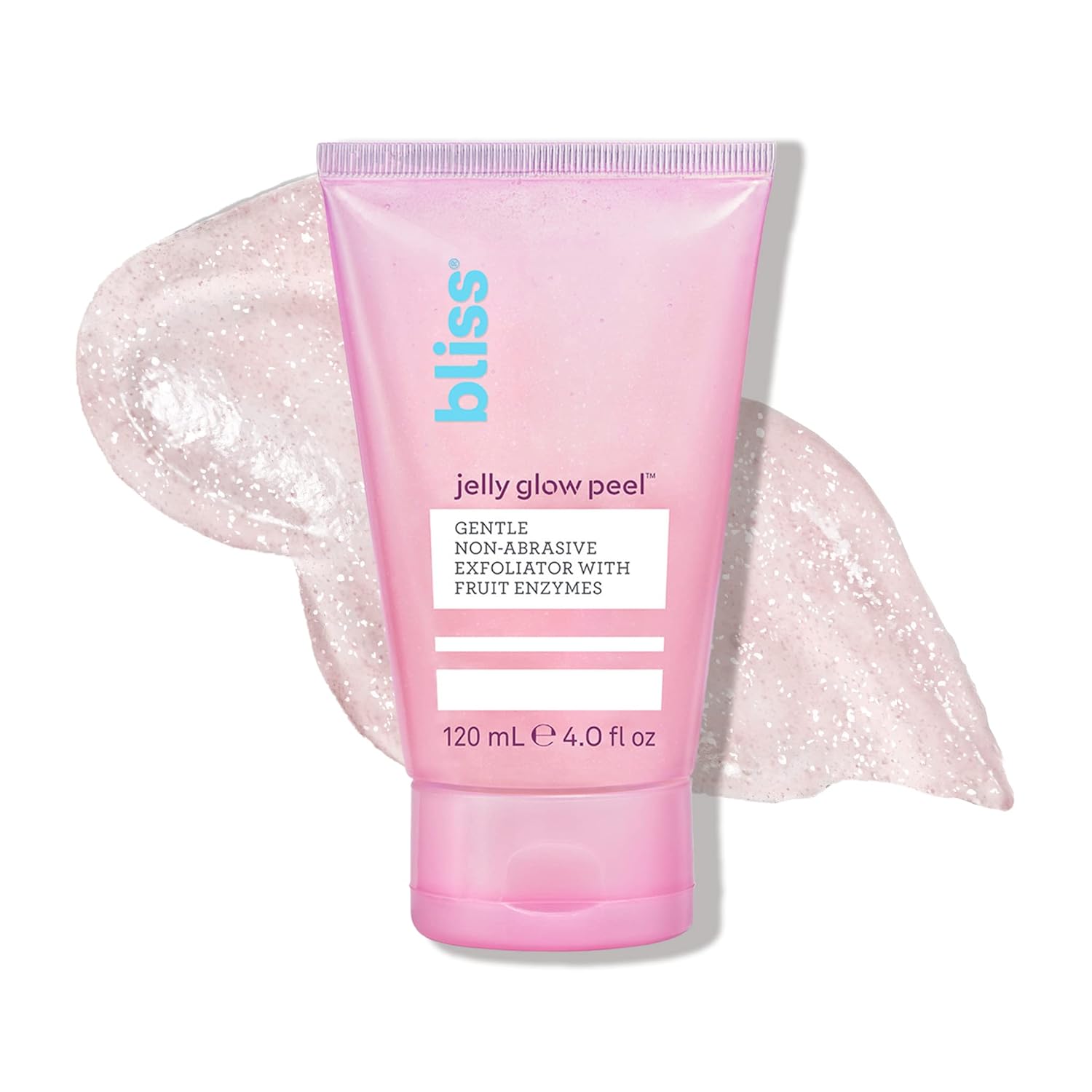 Bliss Jelly Glow Peel¬™ Gentle Non-Abrasive Cleanser and Exfoliator With Fruit Enzymes - 4 Oz - Nourishes and Hydrates Skin - Clean - Vegan & Cruelty Free