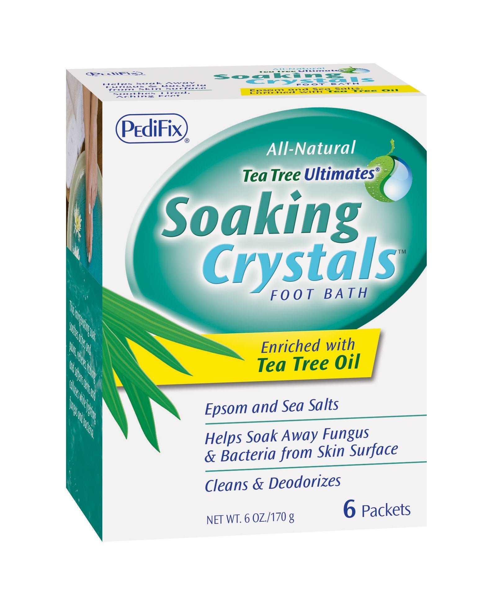 Pedifix Soaking Crystals Foot Bath - (6) 1 Oz. Packetsper Box