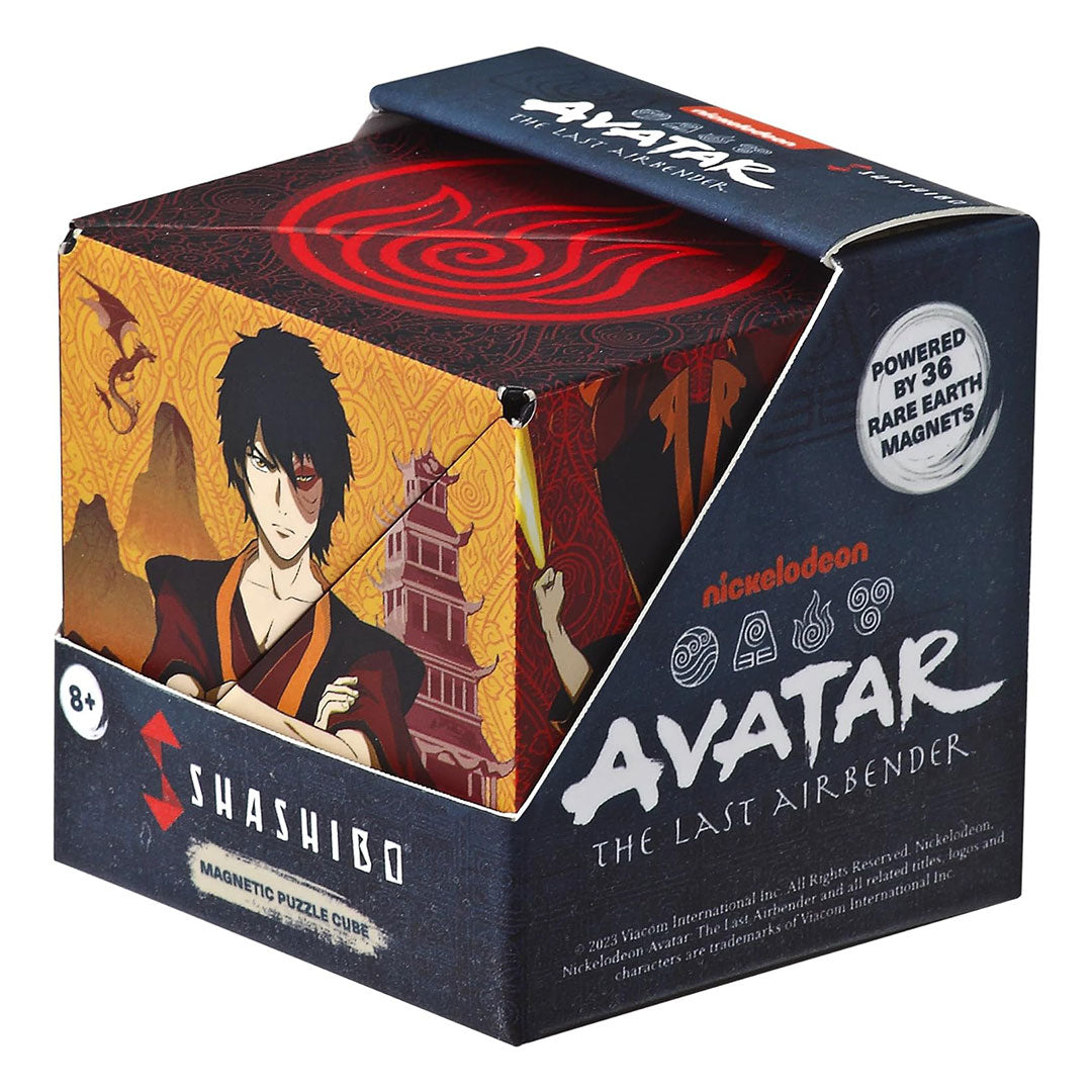 SHASHIBO Shape Shifting Fidget Cube - Nickelodeon Avatar Series - Fire - Front