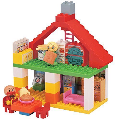 Bandai Block Labo Anpanman Big Bread Factory And A Nice House Block Bucket