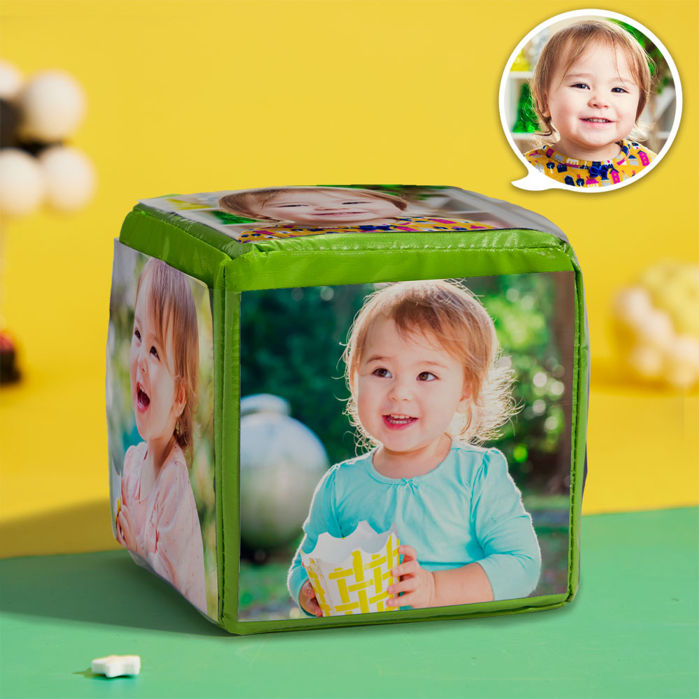 Custom Photo Playthings Toys Personalized Blocks with Photo Pockets Gift for Kids