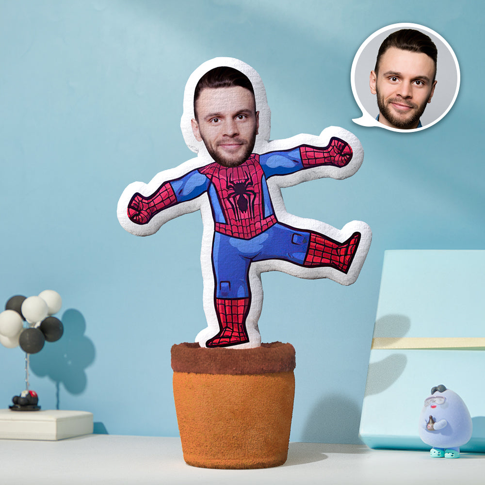 Custom Photo Face Doll Creative Funny Twisting Spider Man Dancing Toys