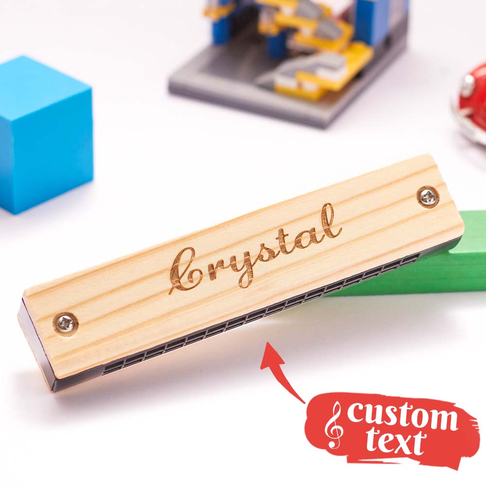 Custom Engraved Mouth Organ as a Christmas Gift for Children