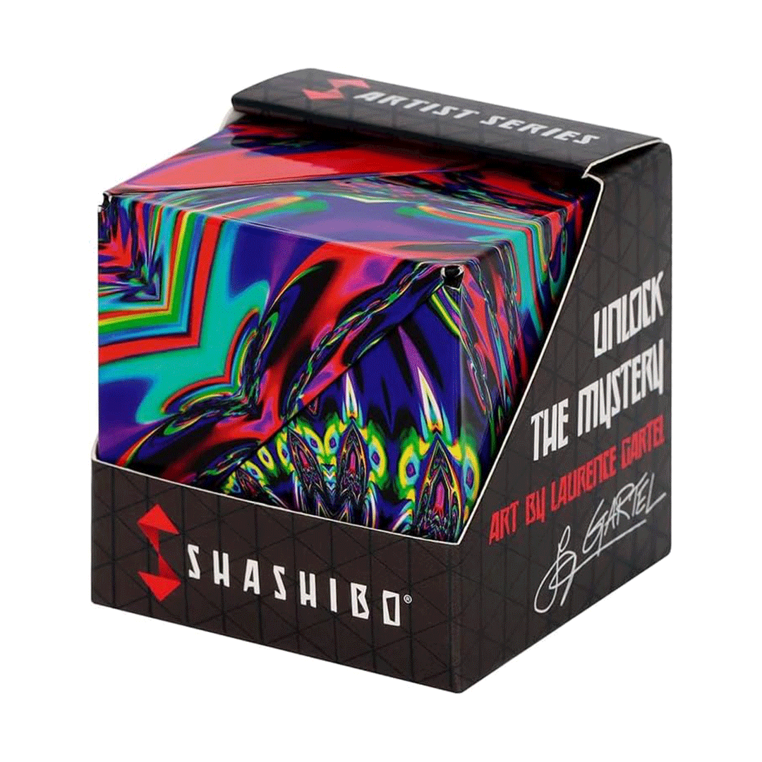 SHASHIBO Shape Shifting Fidget Cube - Laurence Gartel Art Series - Chaos