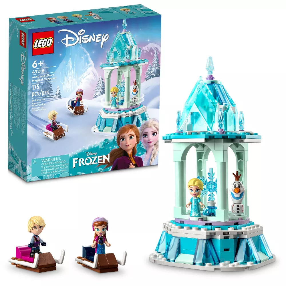 LEGO Disney Frozen Anna and Elsa's Magical Carousel Building Set (43218)
