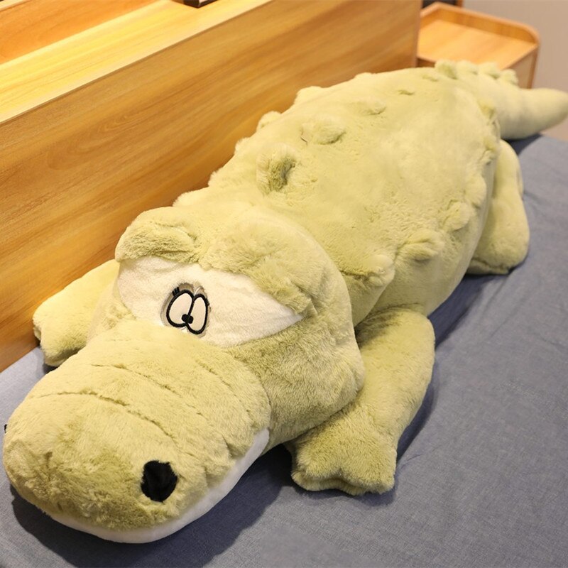 Crocodile Lying Section Plush Pillow Mat Plush Soft Stuffed