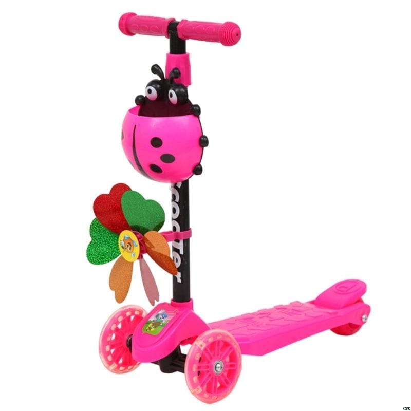Ladybug Adjustable 3 Wheel Scooter for Toddlers Age 3-8 BENNYS