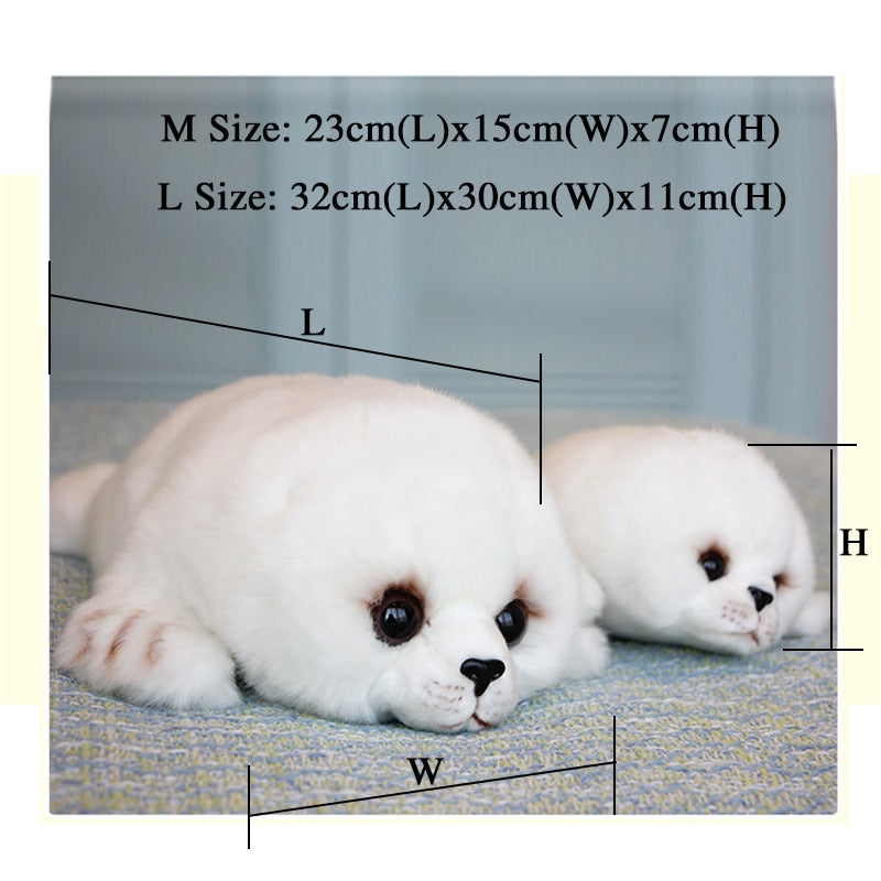 Soft Cute Seals Plush Toy Stuffed Doll Big-Eyes Animal