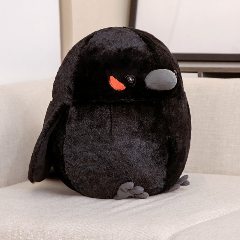 Cute Sparrow Crow Plush Toy Fat Doll Pillow Soft