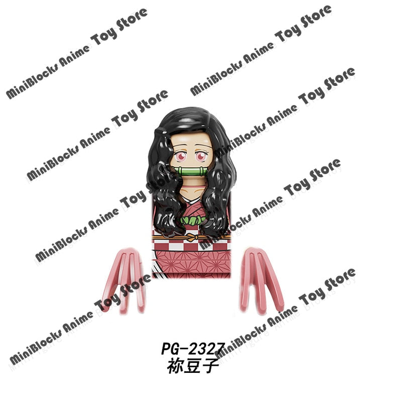 Demon Slayer Anime Series Mugen Train WM6116 Tanjirou Nezuko Giyuu Kyoujurou Figures Heads Building Blocks Creative Toys For Kid - YourStore