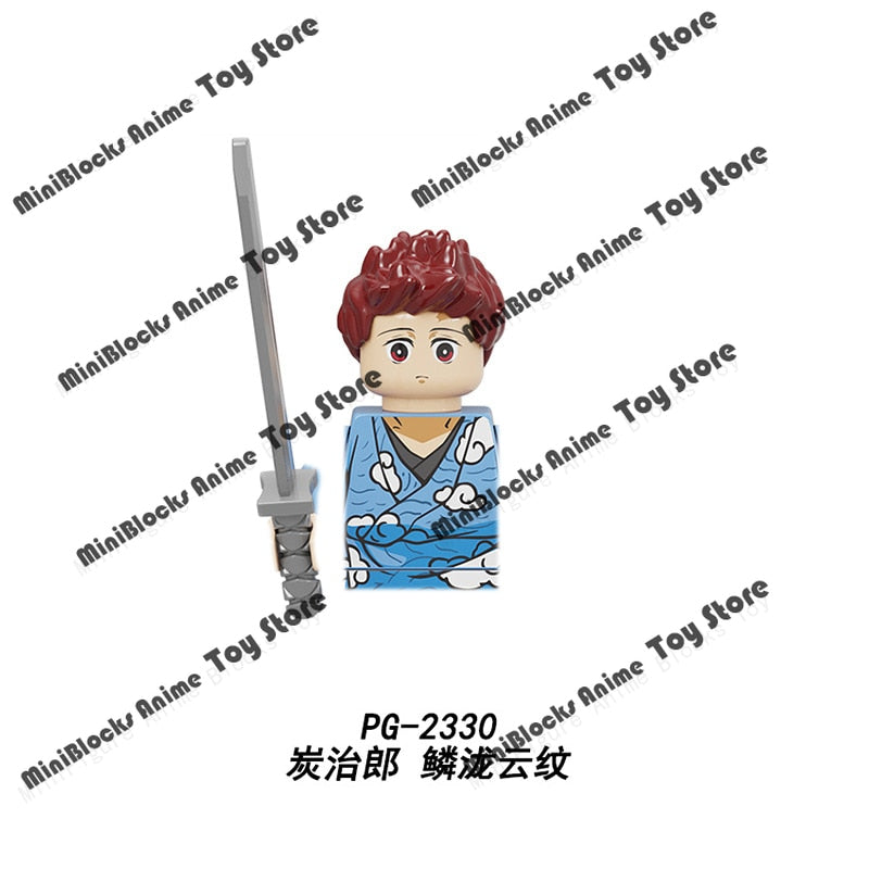 Demon Slayer Anime Series Mugen Train WM6116 Tanjirou Nezuko Giyuu Kyoujurou Figures Heads Building Blocks Creative Toys For Kid - YourStore
