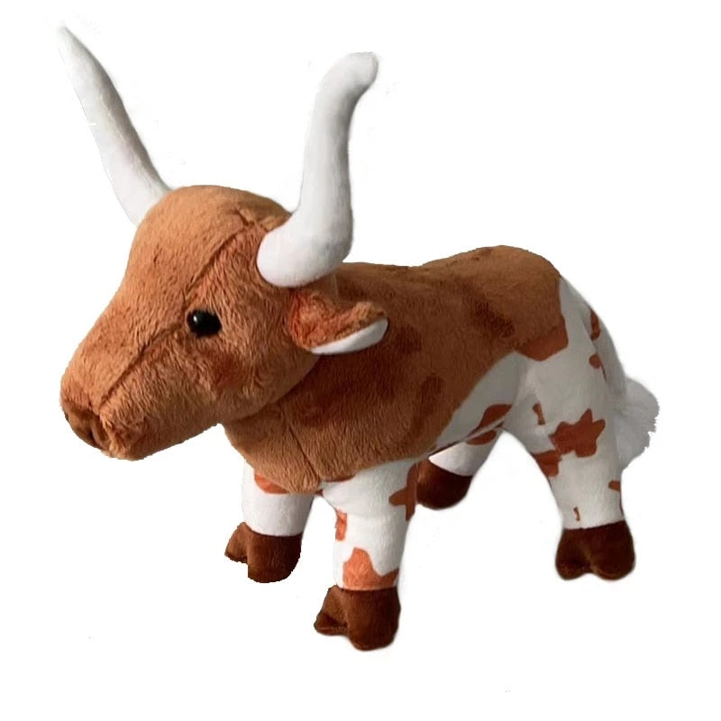 27cm Simulation Highland Cow Plush Toy Soft Stuffed Toy