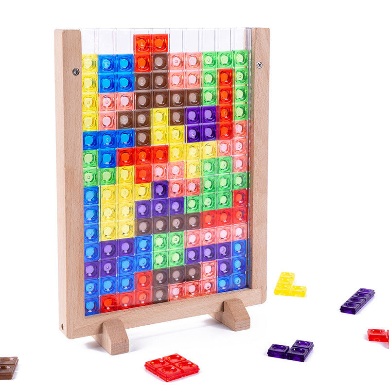 3d Three-dimensional Tetris Intellectual Interactive Puzzle Gifts
