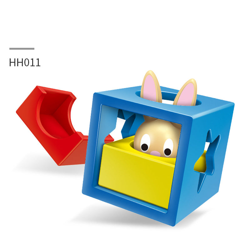 Bunny Building Block Box Shape Educational Toy Children's Gift