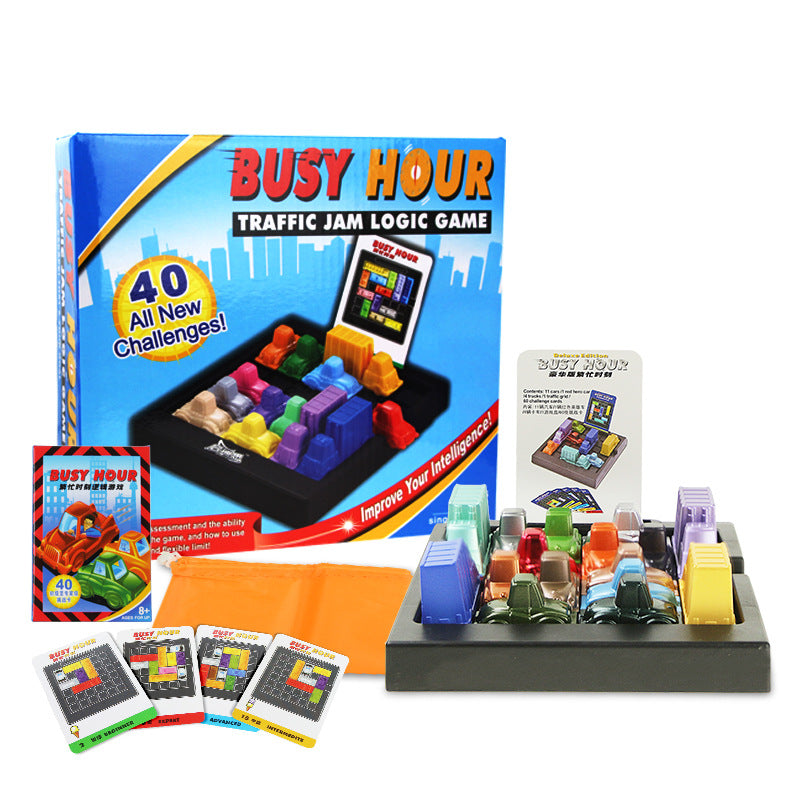 Rush Hour Traffic Jam Logic Toy Logic Clearance Unlock Game Puzzle Desktop Game