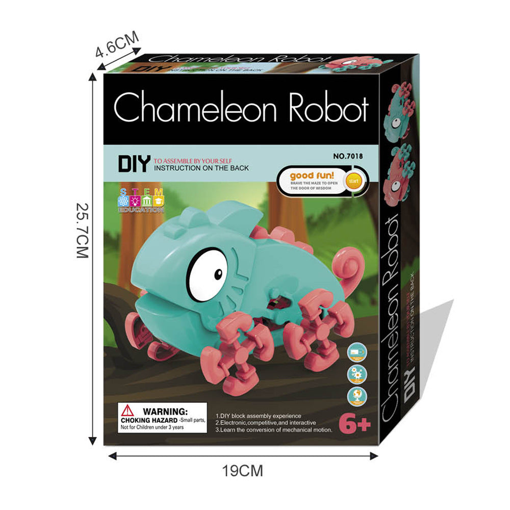Electric Assembly Toys Children Early Education Diy Assembly Chameleon Toys