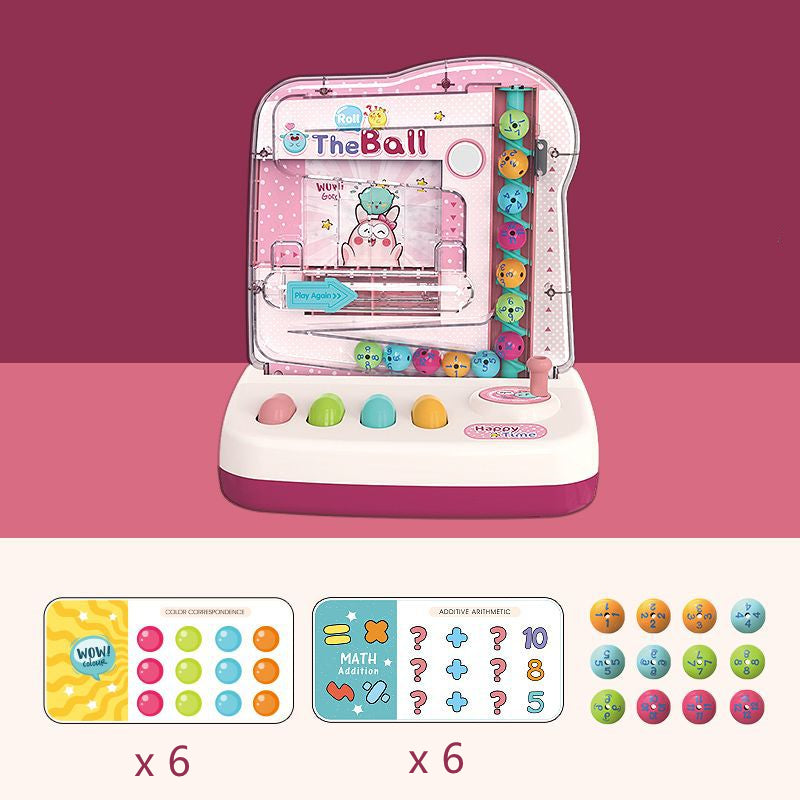 Rainbow Bead Elimination Game Colorful Funny Rolling Beads Interactive Family Board Game