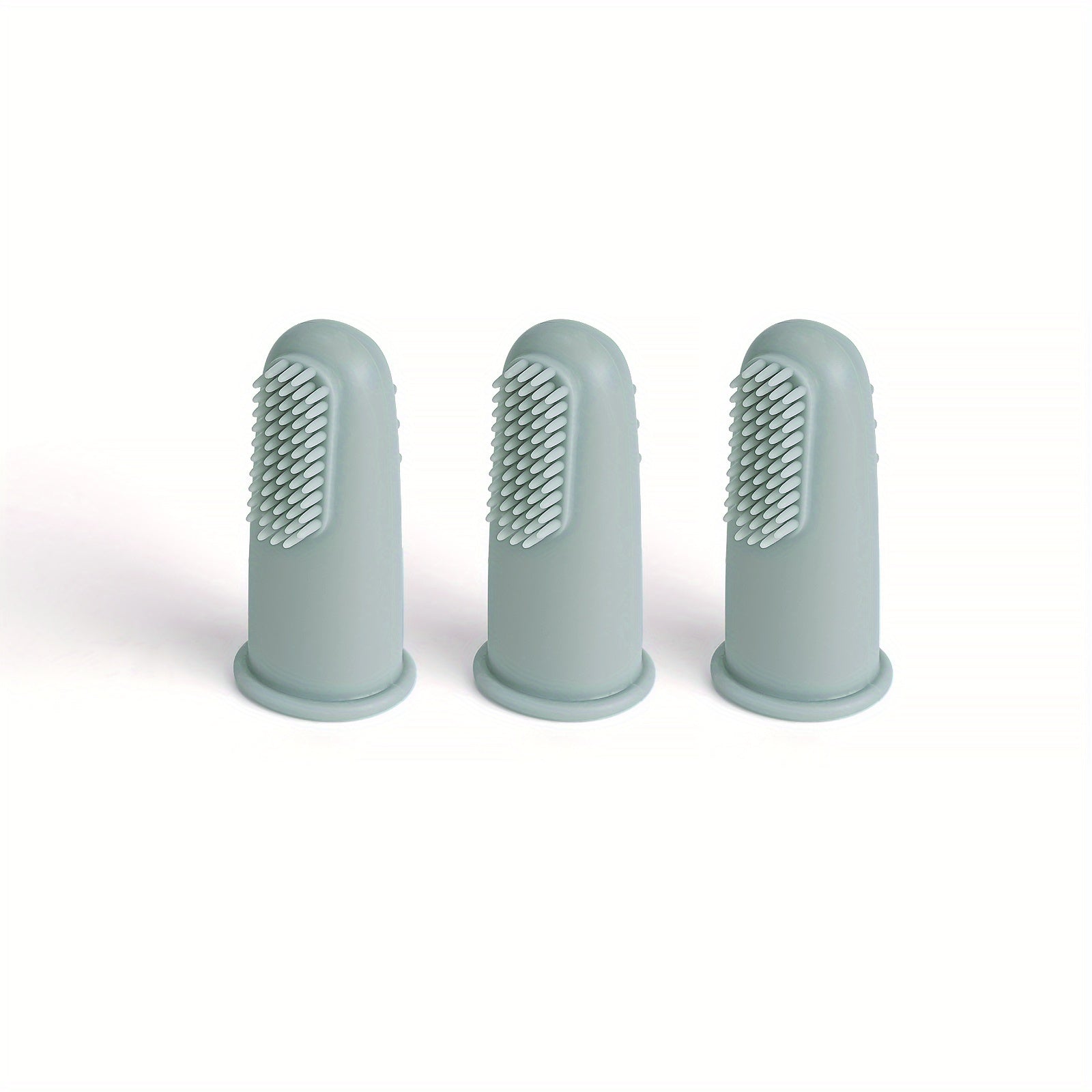 3pcs TYRY.HU Baby Finger Toothbrush - Soft, BPA Free, Food Grade Silicone - Gentle Oral Care for Infants and Toddlers - Protects Teeth and Gums