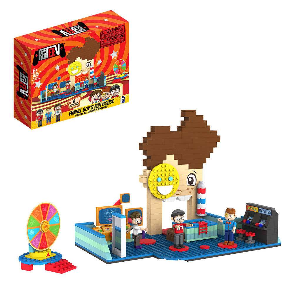 FGTeeV - FUNnel Boy Fun House Deluxe Buildable Set (474 Pieces)