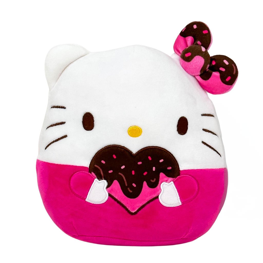 Squishmallows Sanrio Valentine 8" Chocolate Hello Kitty Plush Toy