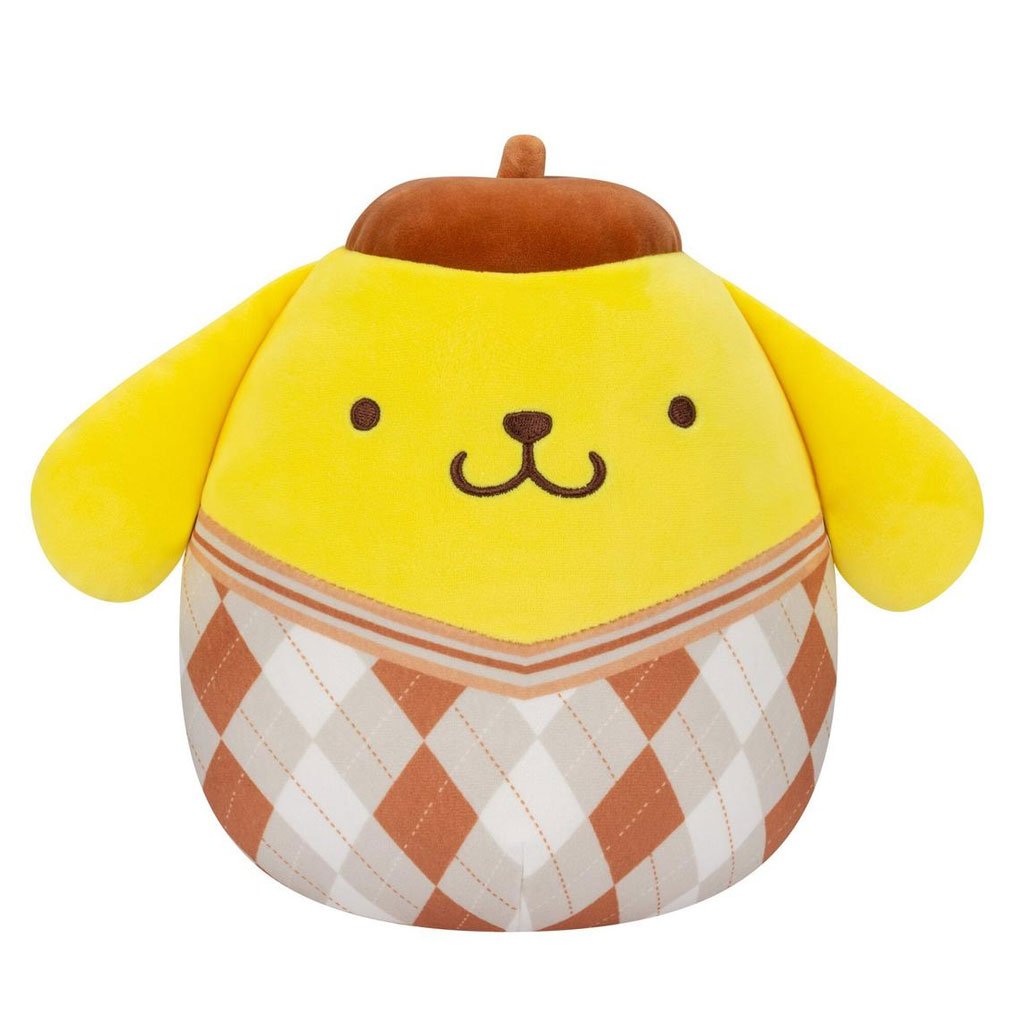 Squishmallows Sanrio 8" Plaid Pompompurin Plush Toy