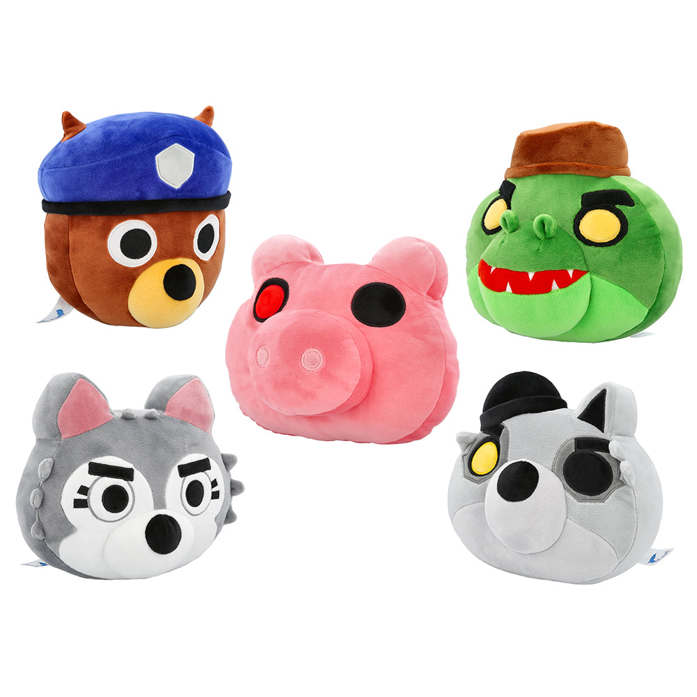 PIGGY - DoughMigos Squishy Plush Complete Set (Five 8" Tall Plushies, Series 1)